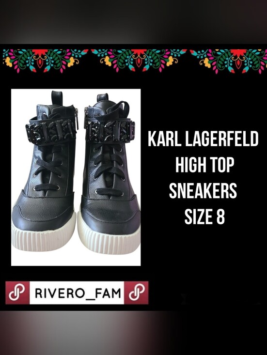 Karl Lagerfeld Shoes - NWOT | KARL LAGERFELD | HIGH TOP SNEAKERS | SIZE 8